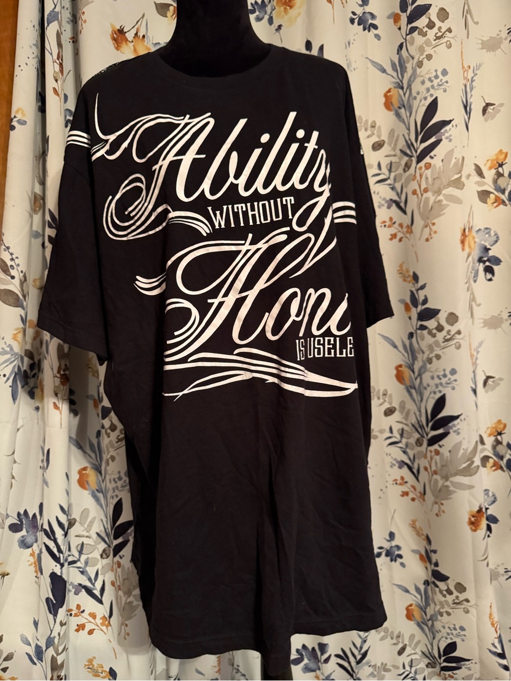 Black Label Short Sleeve Graphic Tee Size 4XL Ability Without Honor B7